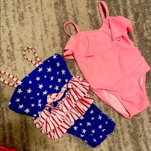 One gap and one Old Navy swimsuit.